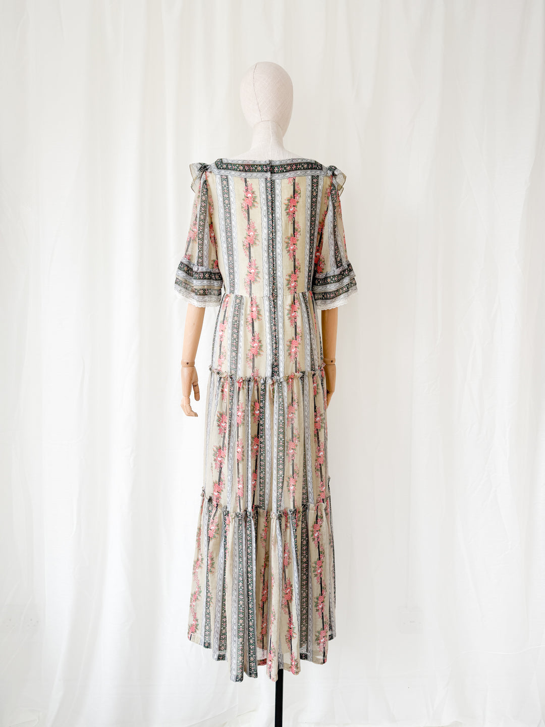 Divine Rare 1970s Kati Cotton Maxi Dress