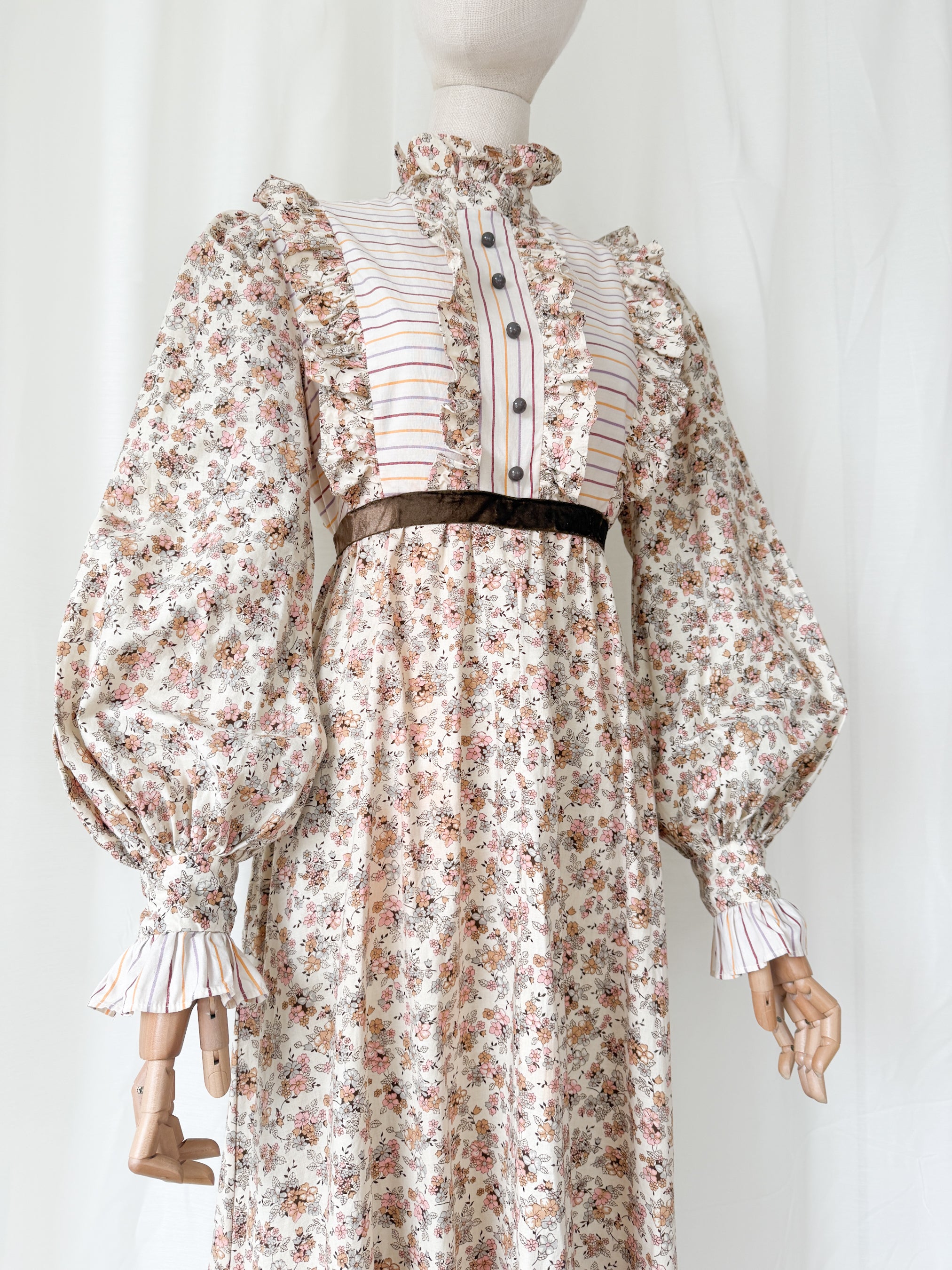 Incredible Rare Precious 1970s Gina Fratini for Fiona Dresses