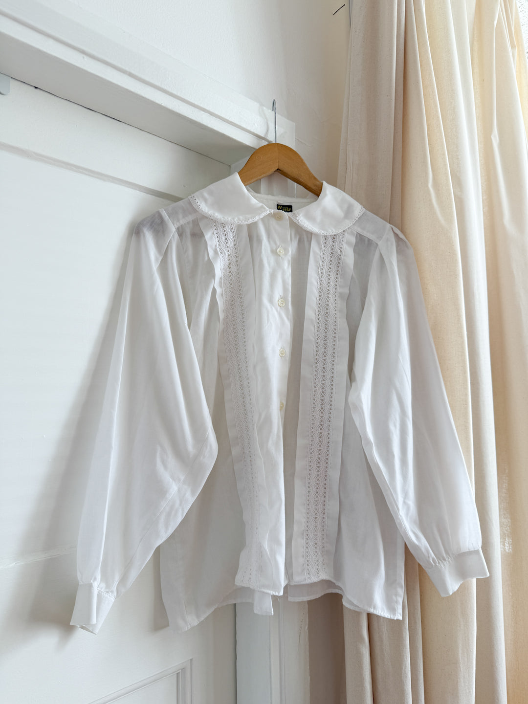 Sweet 70s Penny Collar Cotton Blouse