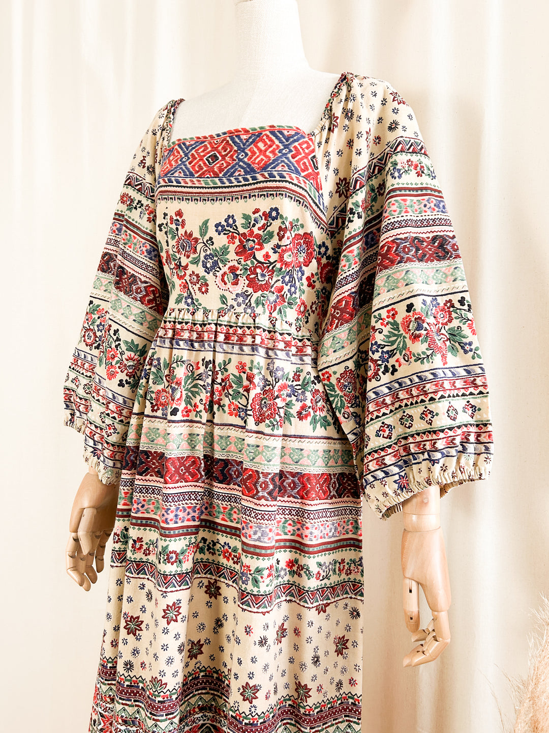 Insanely Beautiful Rare Gilead 1970s Cotton Bohemian Dream Dress