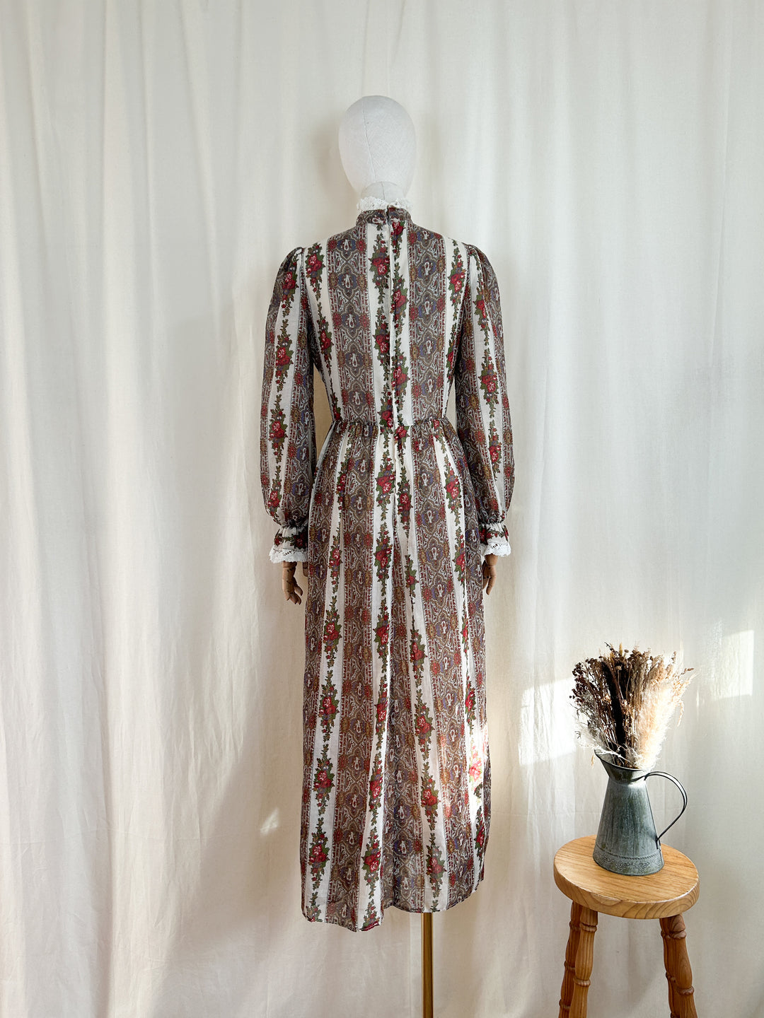 Heavenly Rare 70s Cotton Dollyrockers Prairie Dress