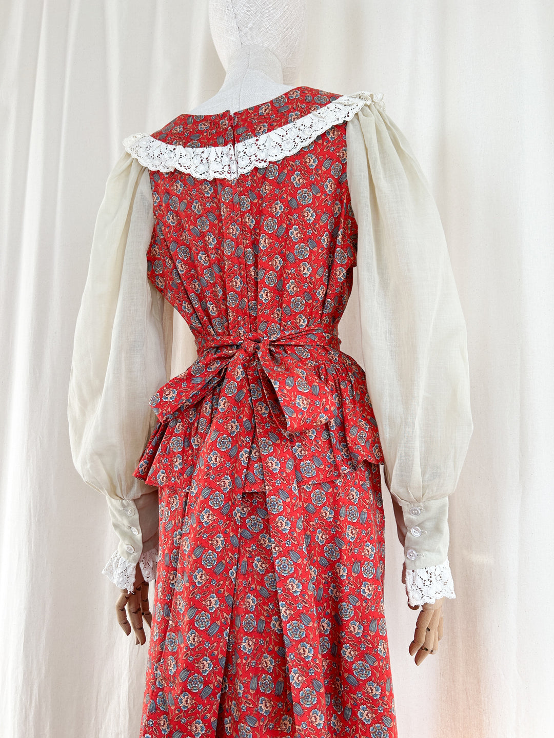 Incredible Precious 70s Samuel Sherman Cotton Prairie Dress