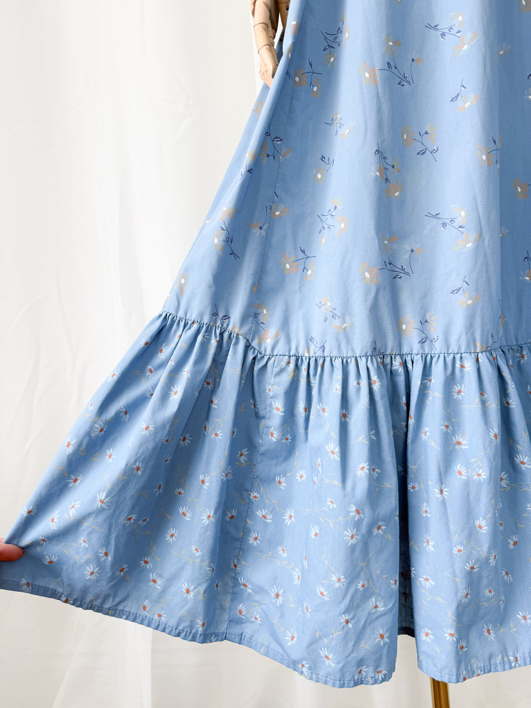 Divine 1970s Cotton Shelena Floral Maxi Dress