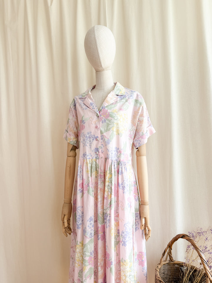 Super Sweet 80s Laura Ashley Cotton Midi Dress