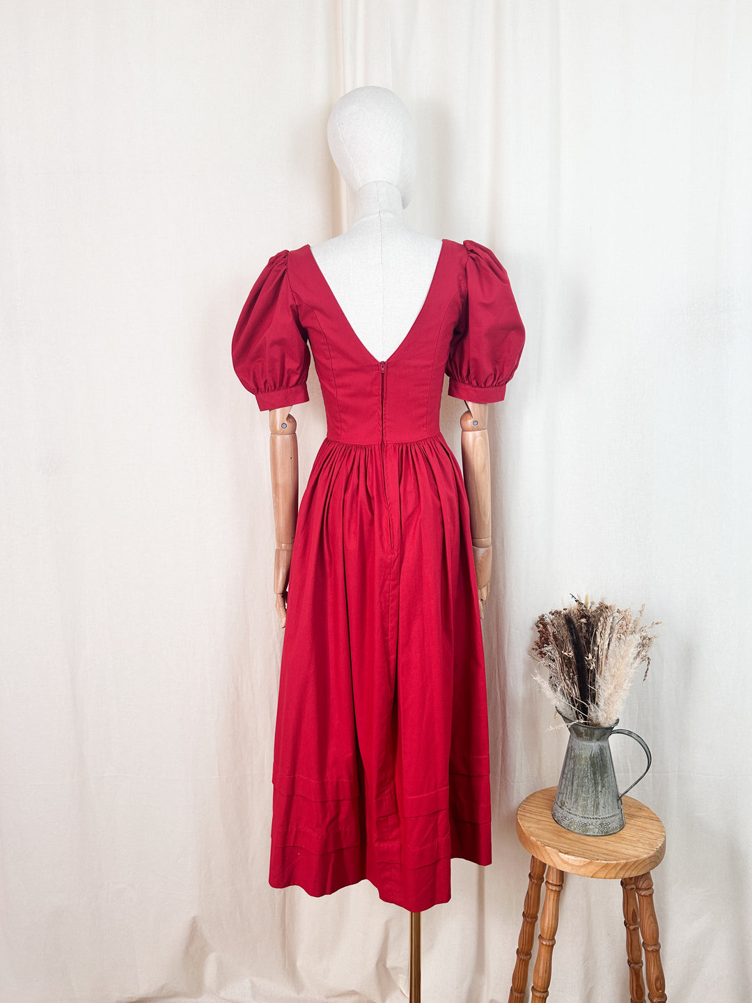 Beautiful 80s Laura Ashley Cotton Midi Dress The Pansy Garden Beautiful 80s Laura Ashley Cotton Midi Dress The Pansy Garden
