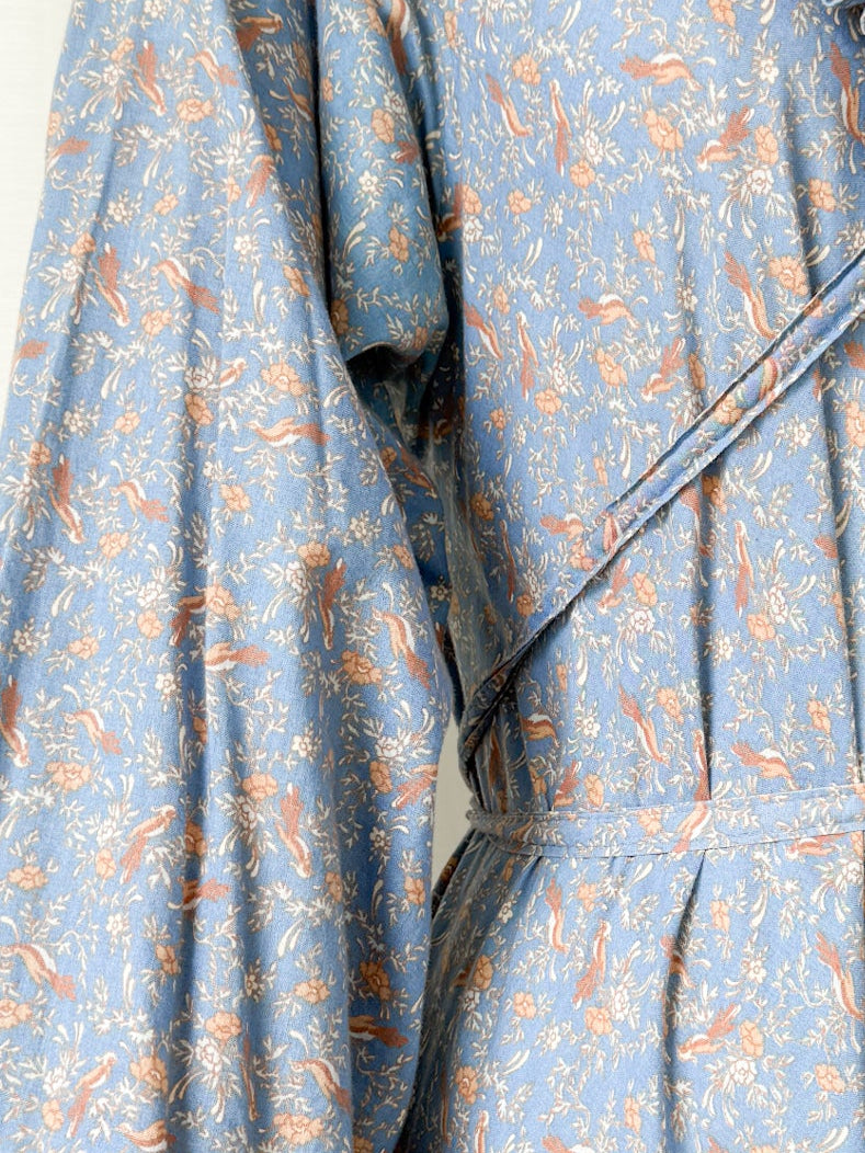 Incredible Holy Grail Rare 1970s Laura Ashley Made in Wales Cotton Maxi Dress