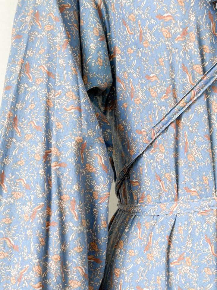 Incredible Holy Grail Rare 1970s Laura Ashley Made in Wales Cotton Maxi Dress