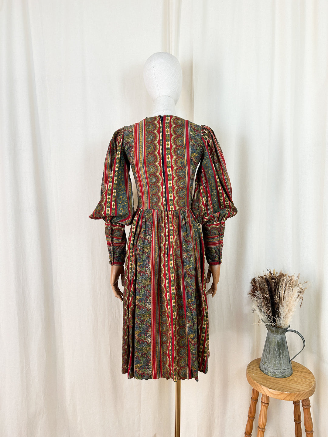 Iconic Rare 70s Droopy and Browns Cotton Midi Dress