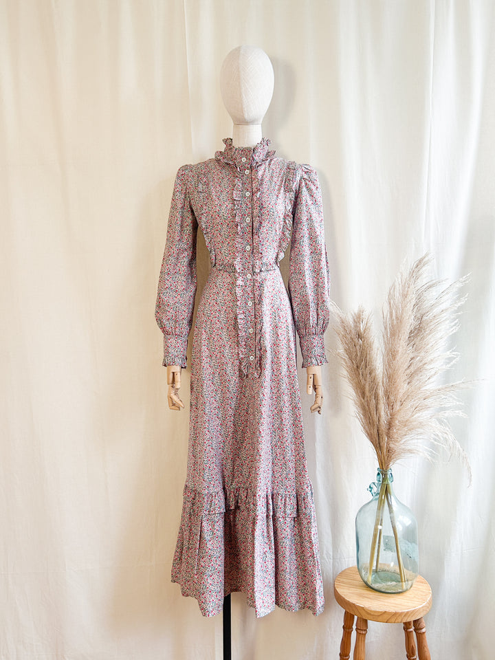 The Josta ~ dreamworthy 70s handmade cotton prairie maxi dress