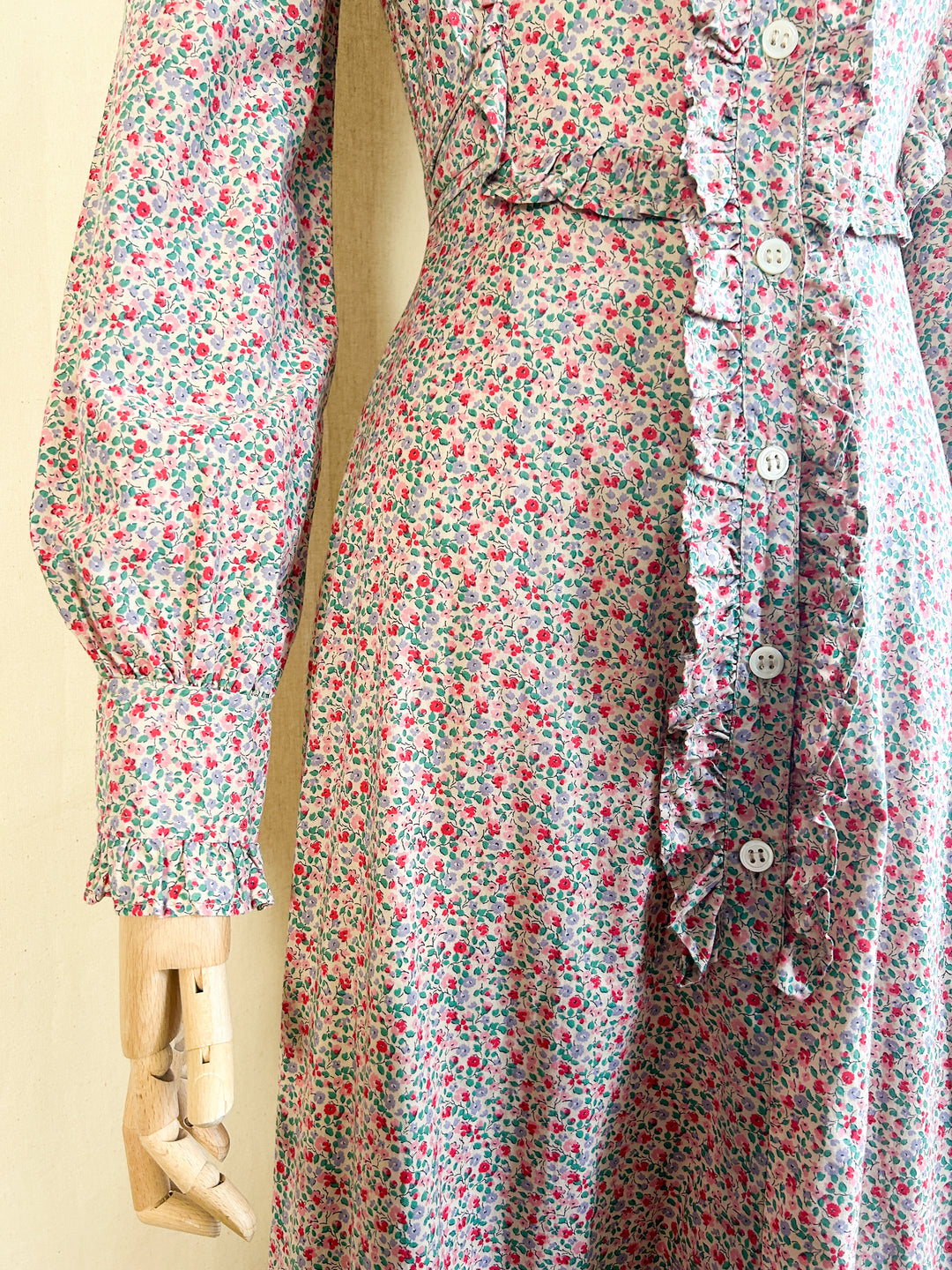 The Josta ~ dreamworthy 70s handmade cotton prairie maxi dress