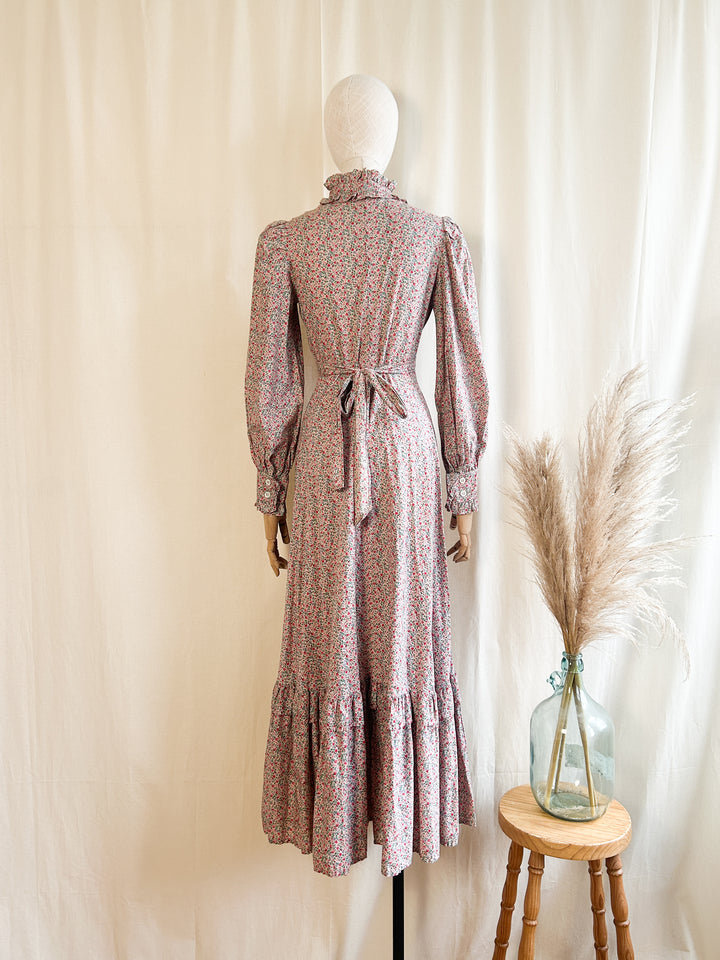 The Josta ~ dreamworthy 70s handmade cotton prairie maxi dress