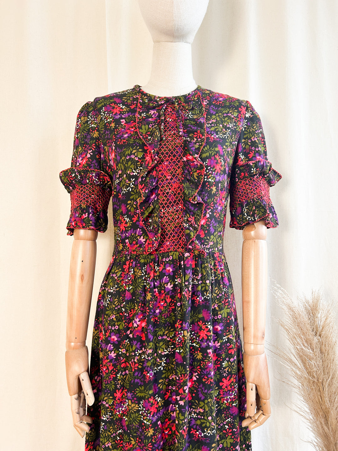 The Gooseberry ~ stunning drapey cotton embroidered floral maxi dress by Alexander Clare