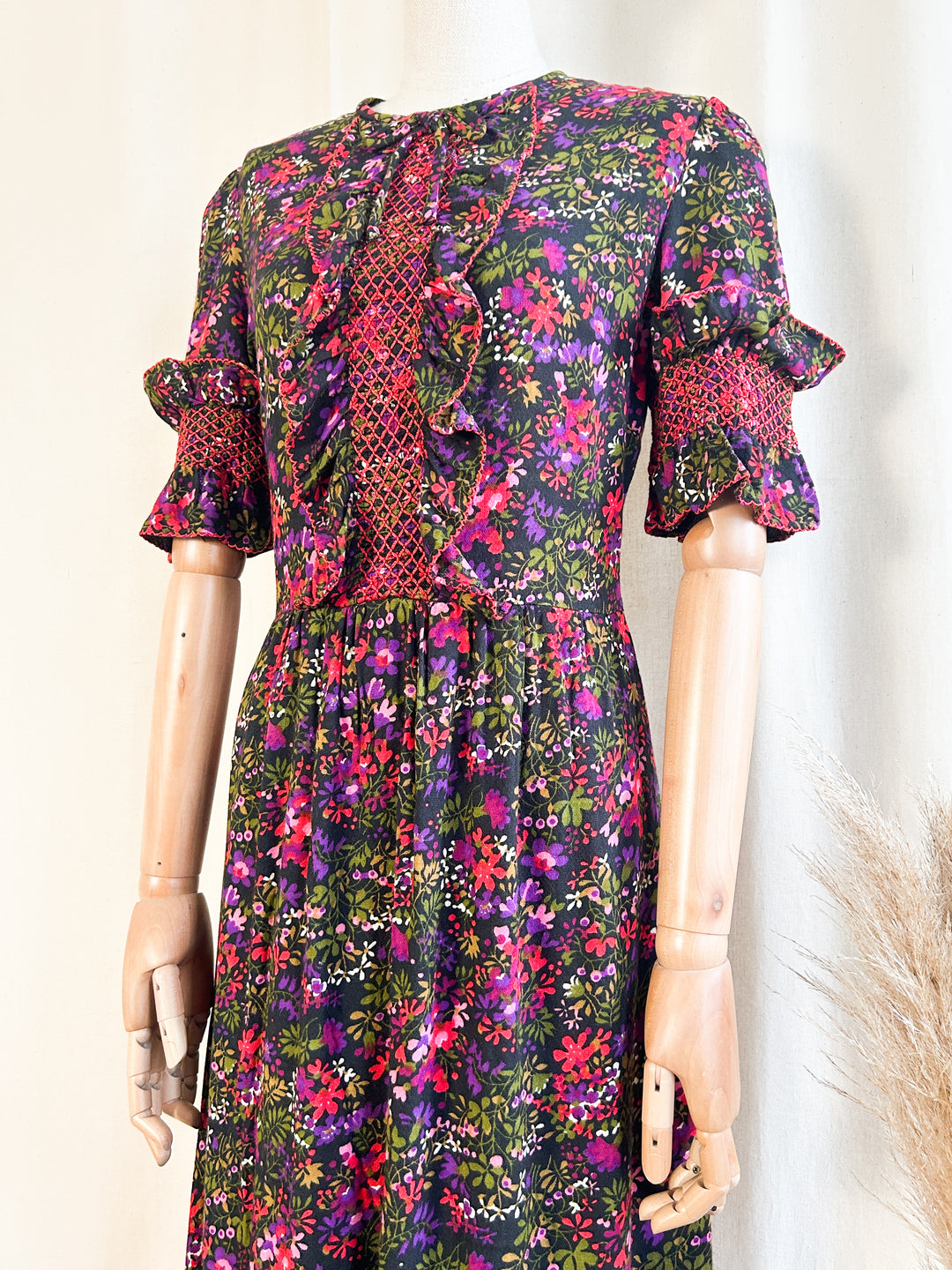 The Gooseberry ~ stunning drapey cotton embroidered floral maxi dress by Alexander Clare