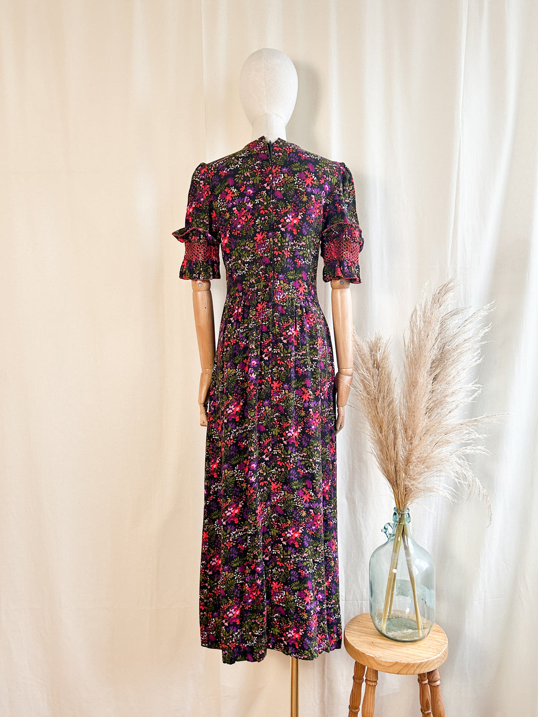 The Gooseberry ~ stunning drapey cotton embroidered floral maxi dress by Alexander Clare