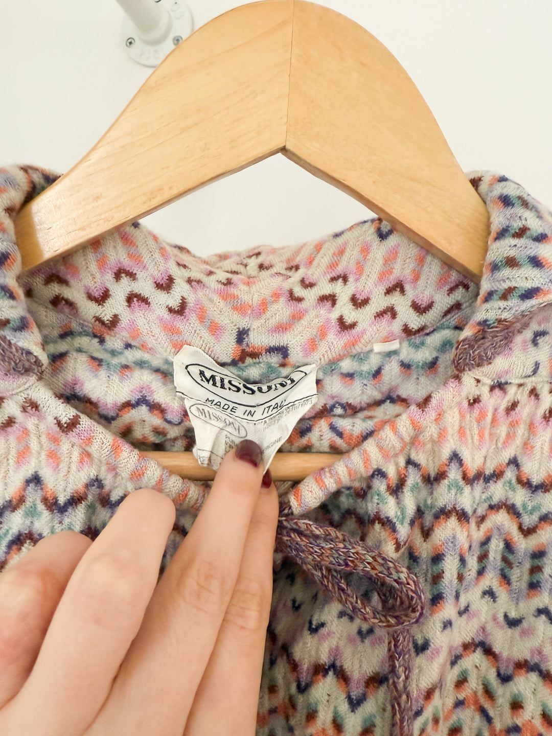 Insane Rare Missoni 1970s Crop Cardigan