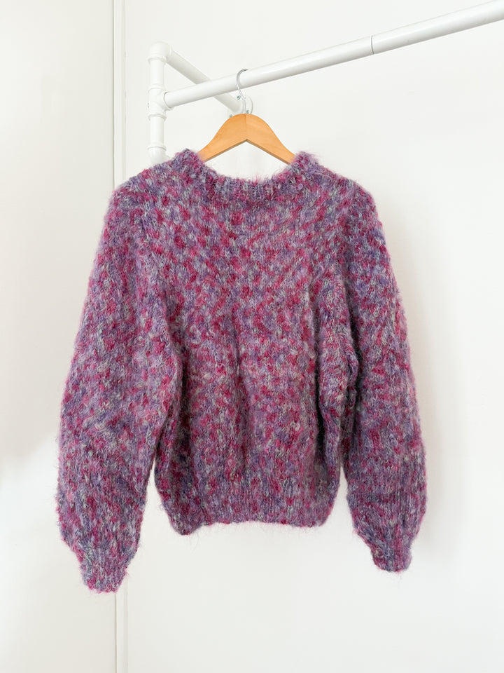Insane Rare 1970s Hand Knit Shaggy Wool Jumper