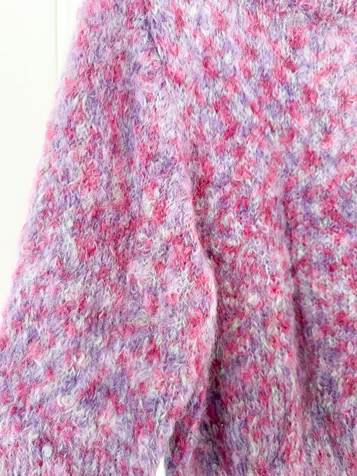 Insane Rare 1970s Hand Knit Shaggy Wool Jumper