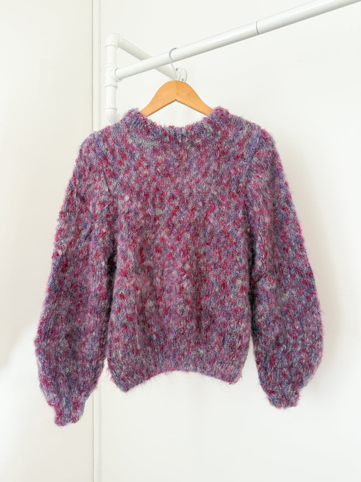 Insane Rare 1970s Hand Knit Shaggy Wool Jumper