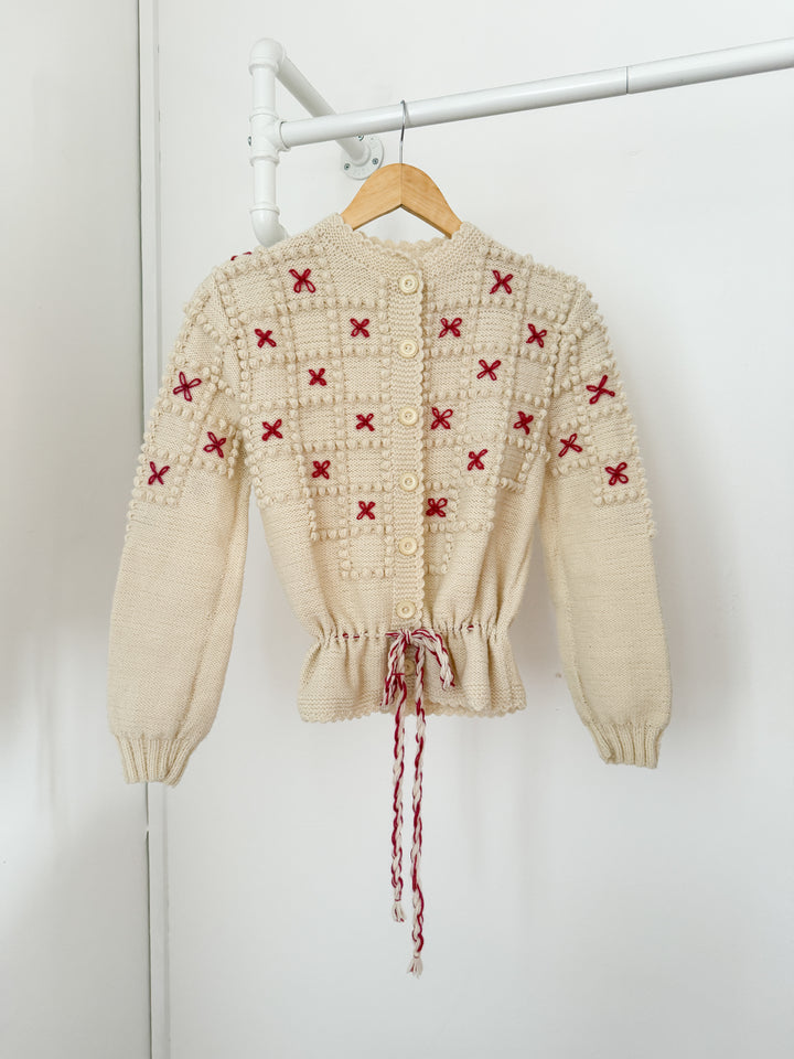 Holy Grail Rare 1970s Cream Wool Austrian Cardigan