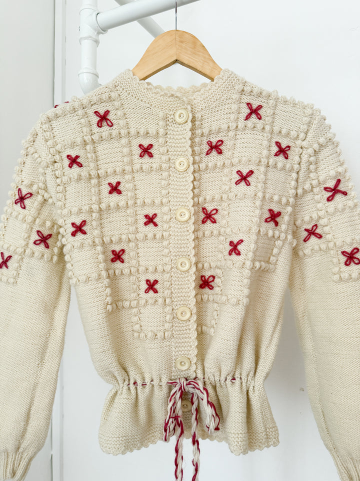 Holy Grail Rare 1970s Cream Wool Austrian Cardigan