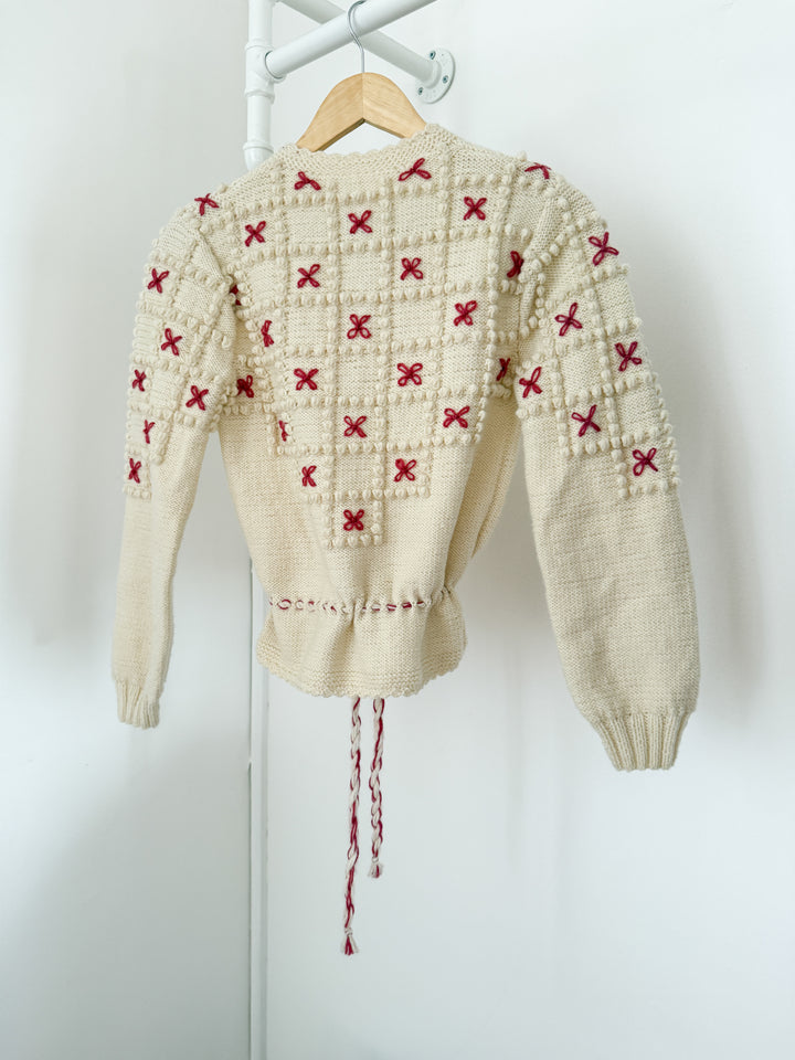 Holy Grail Rare 1970s Cream Wool Austrian Cardigan