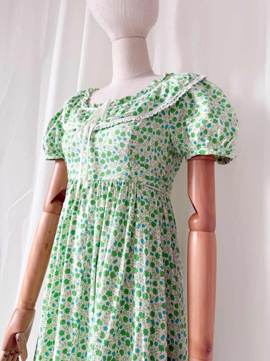 Precious Holy Grail Rare Early 70s Travers Tempos Cotton Maxi Dress