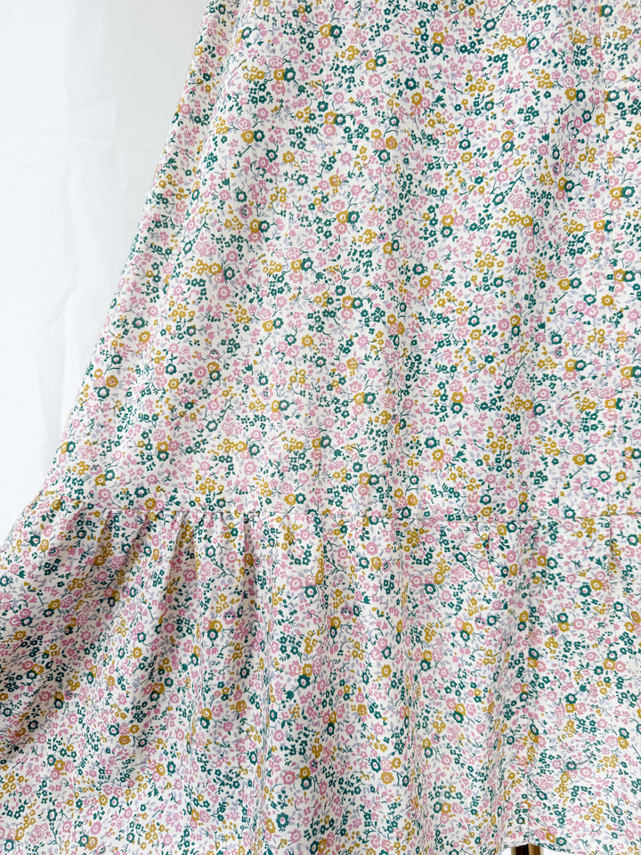 Adorable Rare 70s Earlybird Floral Cotton Maxi Dress
