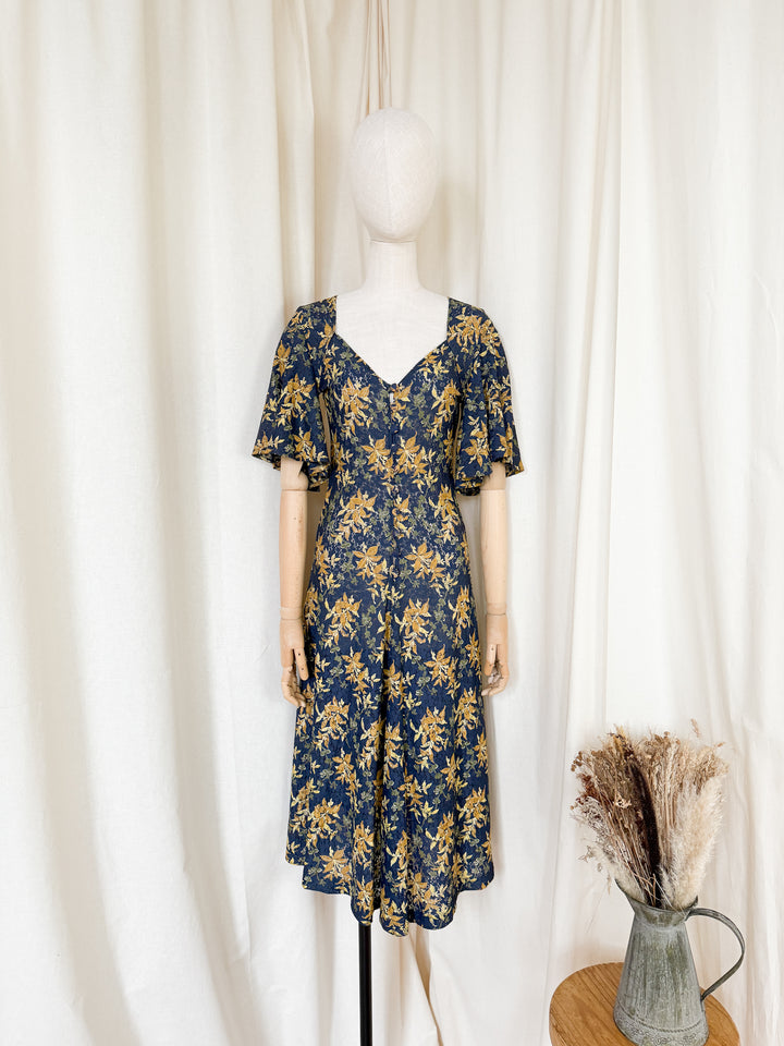 Heavenly Rare Collectible Lee Bender at Bus Stop Lace Midi Dress