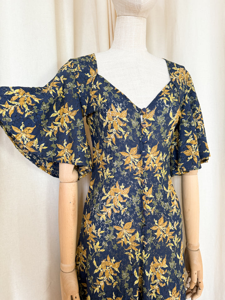 Heavenly Rare Collectible Lee Bender at Bus Stop Lace Midi Dress