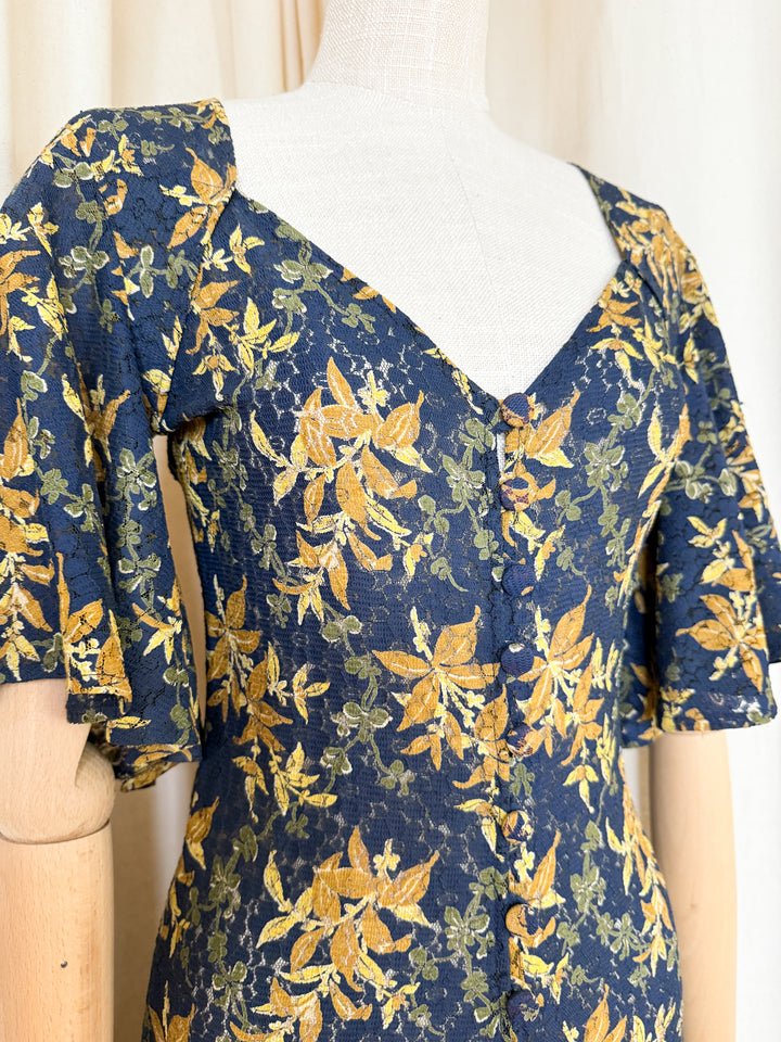 Heavenly Rare Collectible Lee Bender at Bus Stop Lace Midi Dress