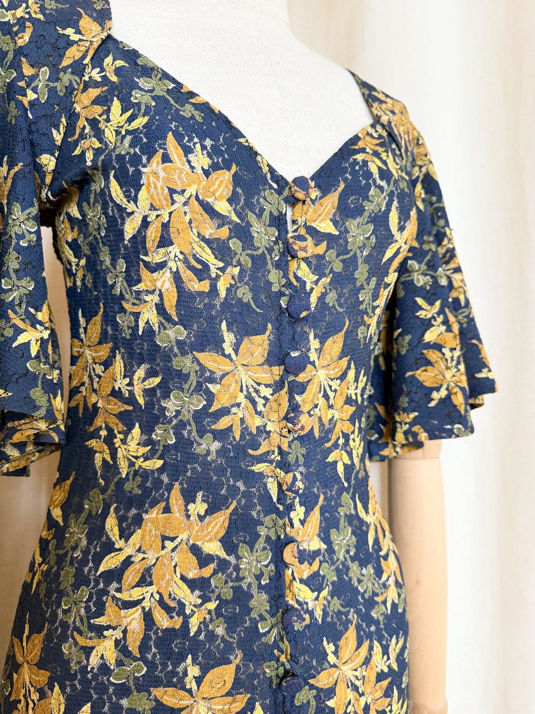 Heavenly Rare Collectible Lee Bender at Bus Stop Lace Midi Dress