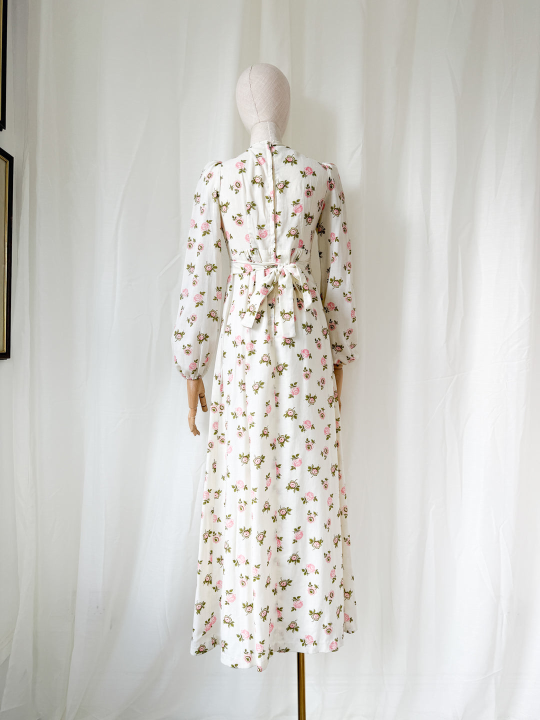 Dreamy Precious Rare 70s Topshop Shirred Cotton Maxi Dress