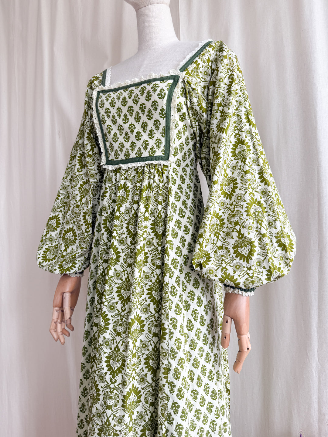 Holy Grail Rare Iconic 1970s Cotton Maxi Dress by Earlybird