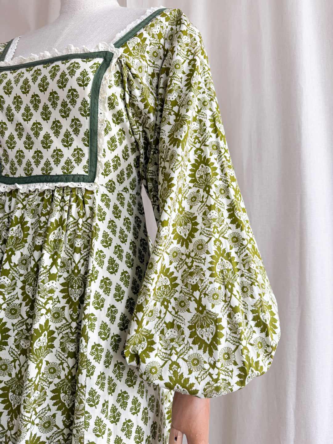Holy Grail Rare Iconic 1970s Cotton Maxi Dress by Earlybird