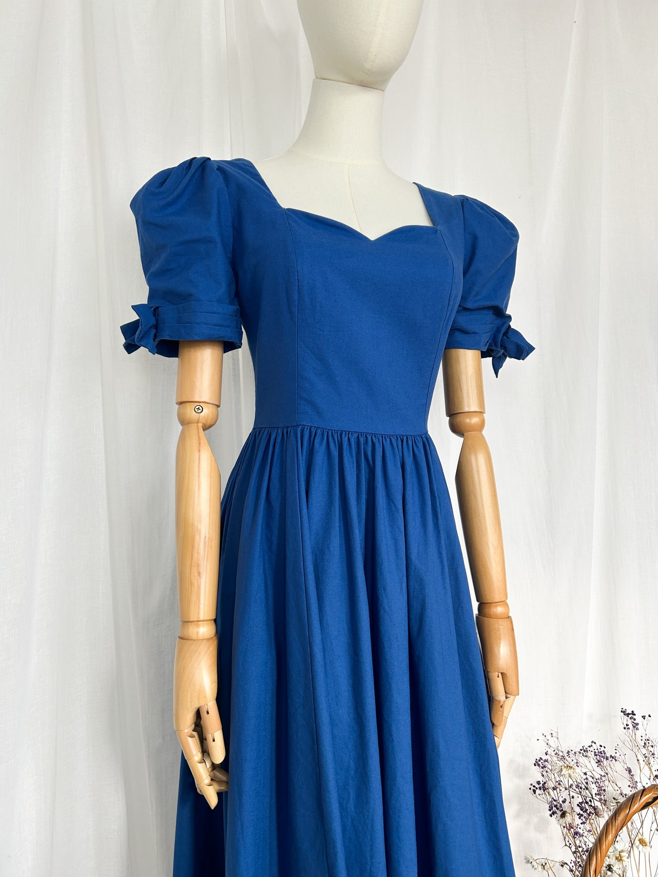 BEAUTIFUL 80S BLUE LAURA ASHLEY DRESS – The Pansy Garden