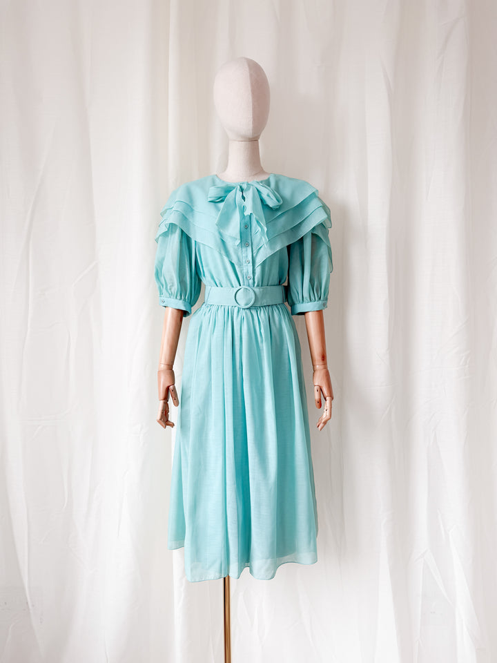 Gorgeous Rare 1980s Charade Cotton Midi Dress