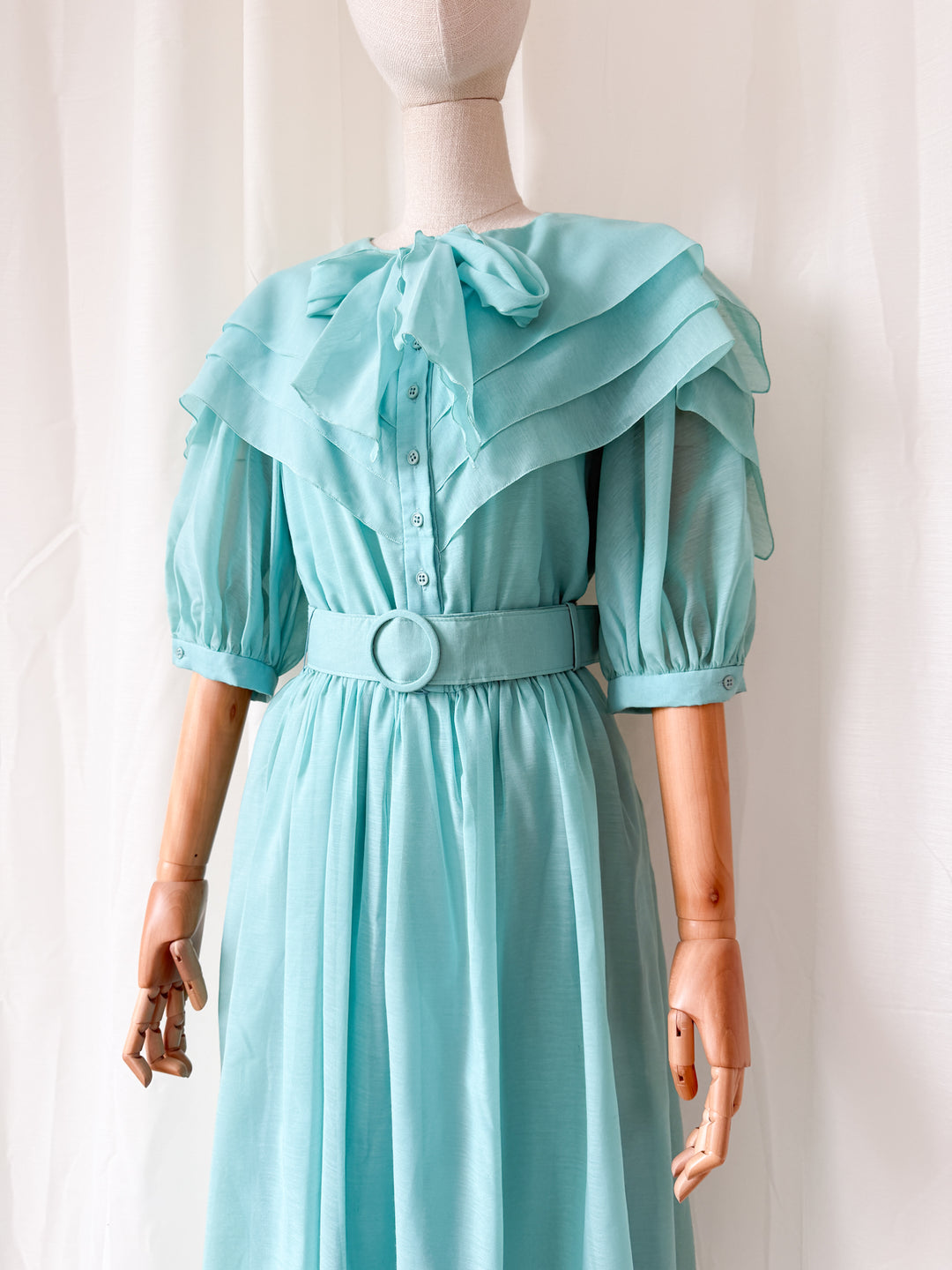 Gorgeous Rare 1980s Charade Cotton Midi Dress