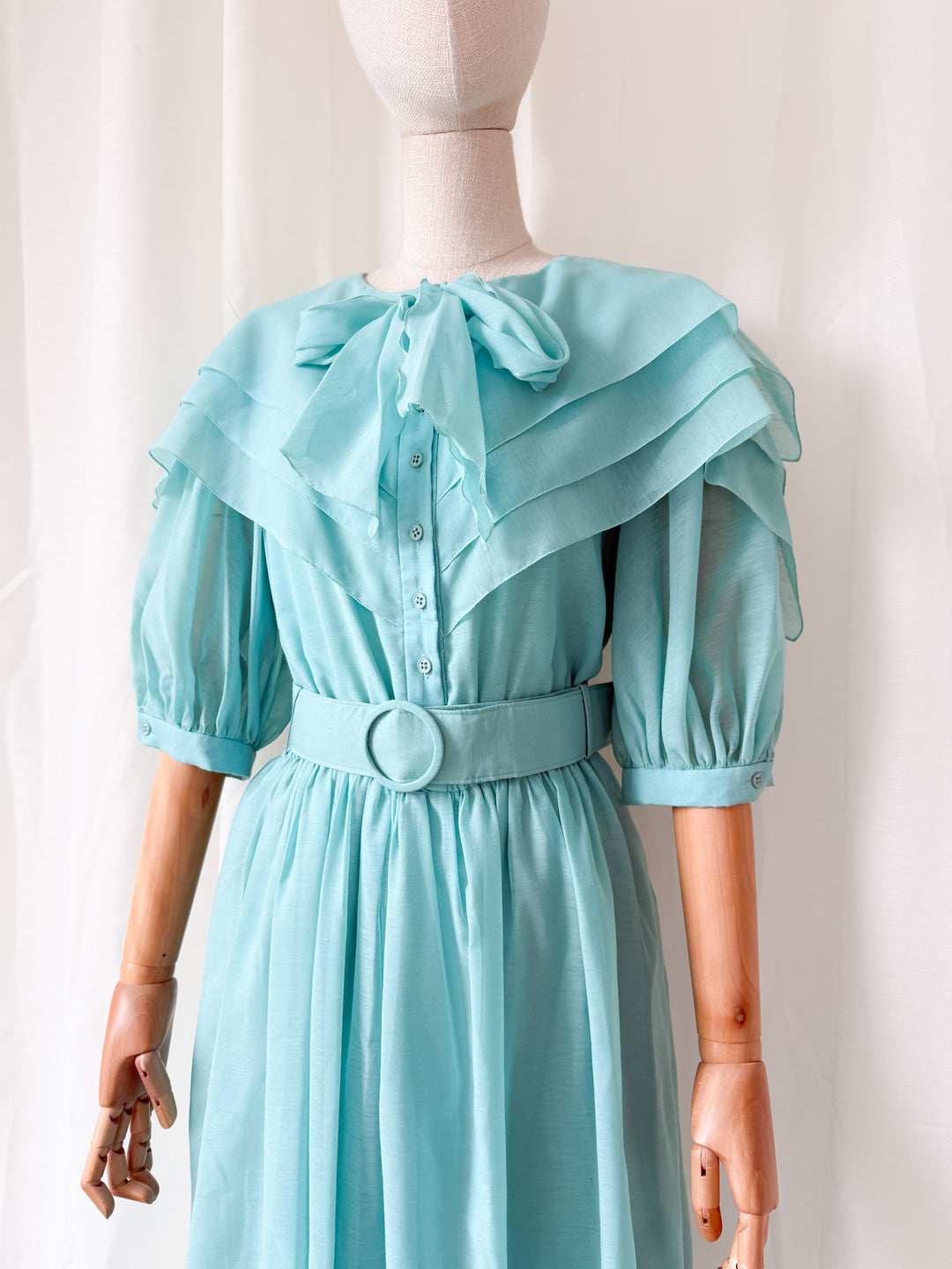 Gorgeous Rare 1980s Charade Cotton Midi Dress