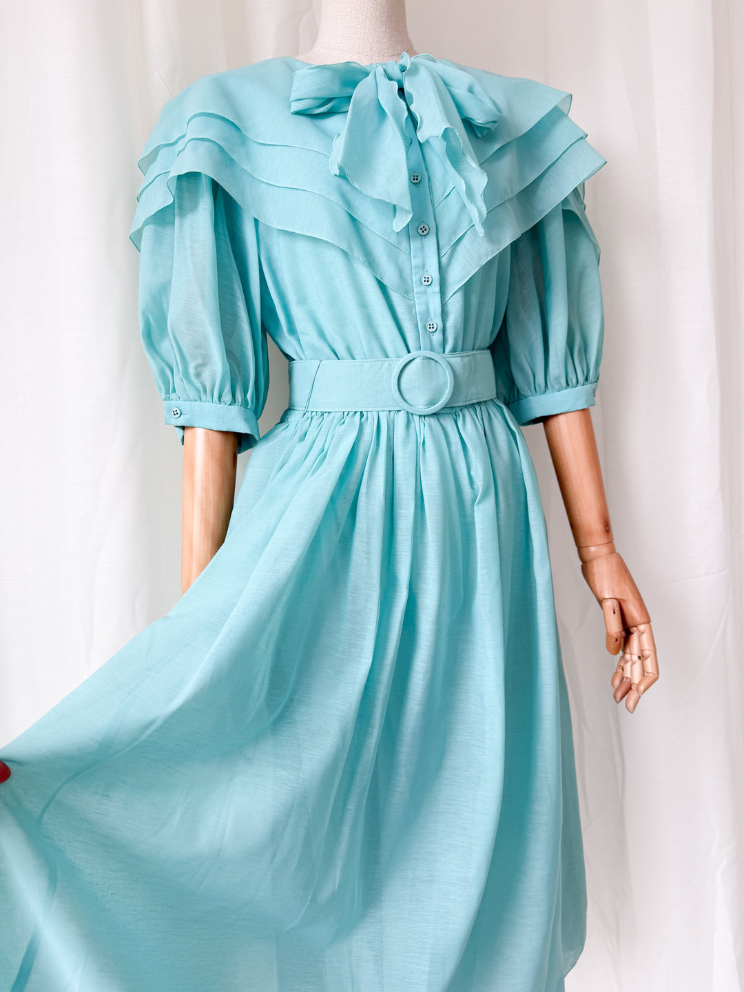Gorgeous Rare 1980s Charade Cotton Midi Dress