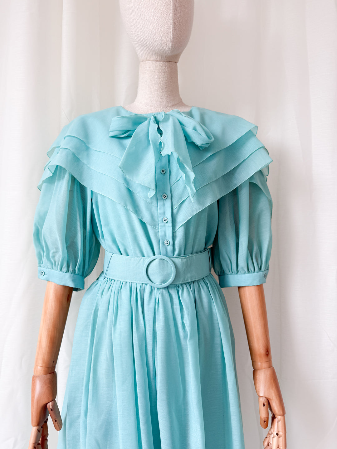 Gorgeous Rare 1980s Charade Cotton Midi Dress