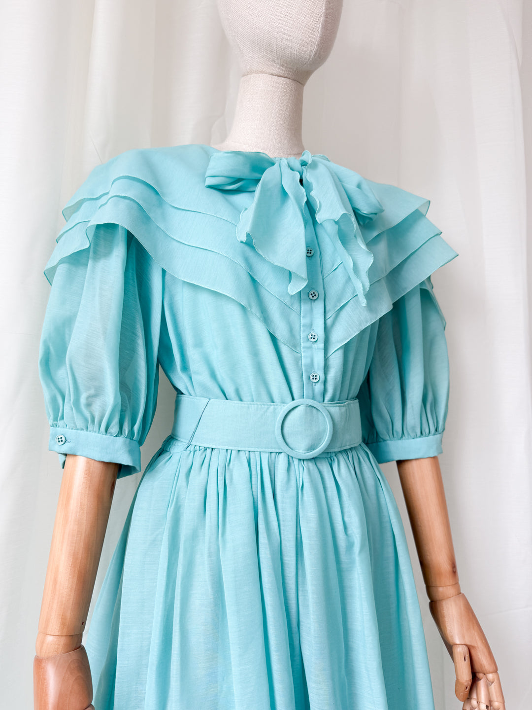 Gorgeous Rare 1980s Charade Cotton Midi Dress