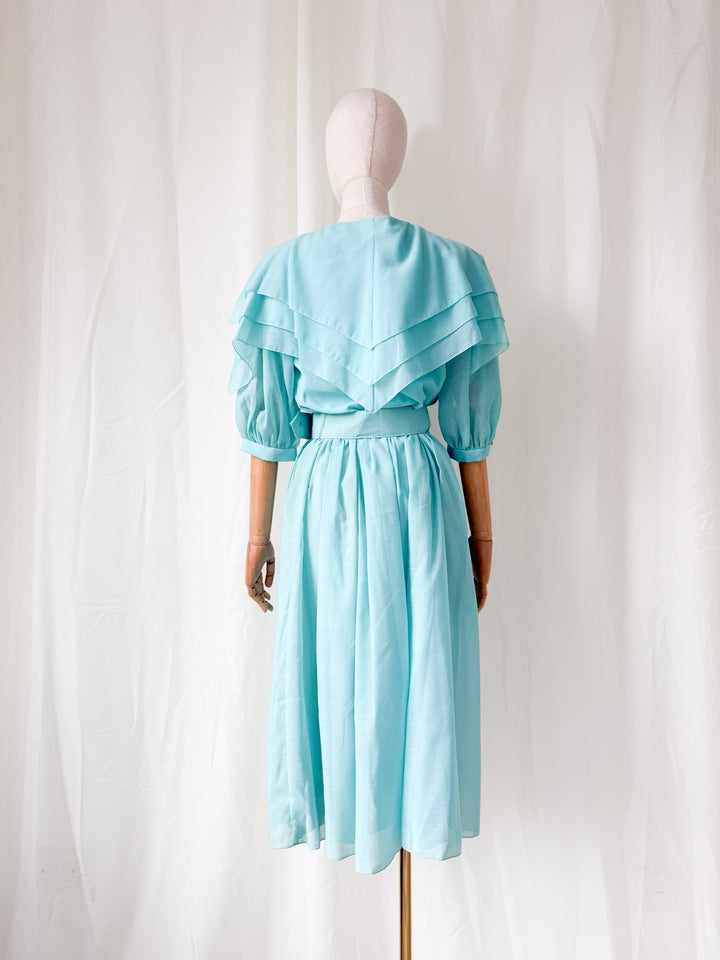 Gorgeous Rare 1980s Charade Cotton Midi Dress