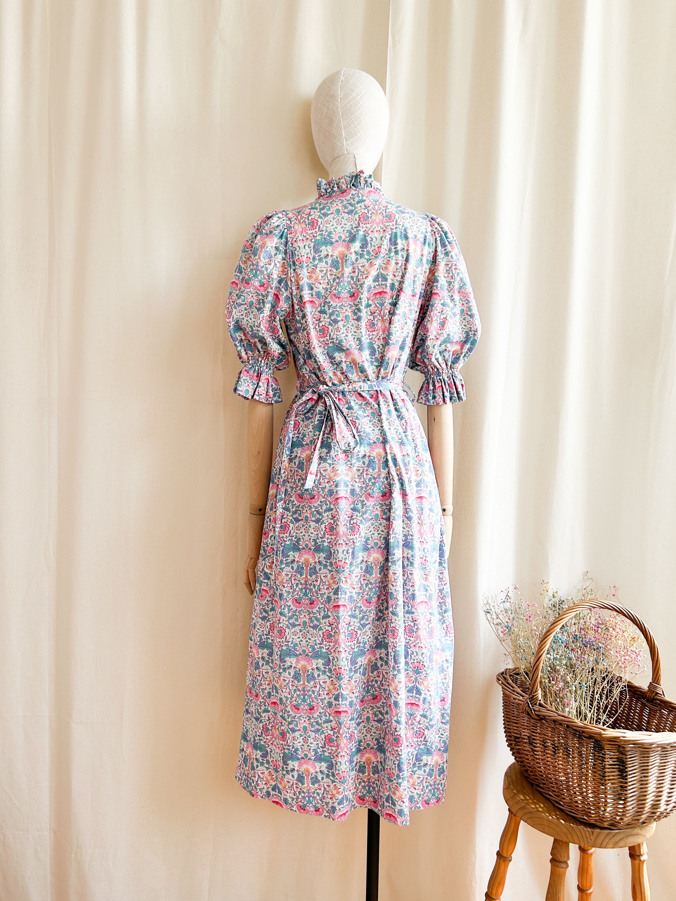 LE’RURE Cotton race souffle sleeve dress Cotton race souffle sleeve dress|LE'RURE