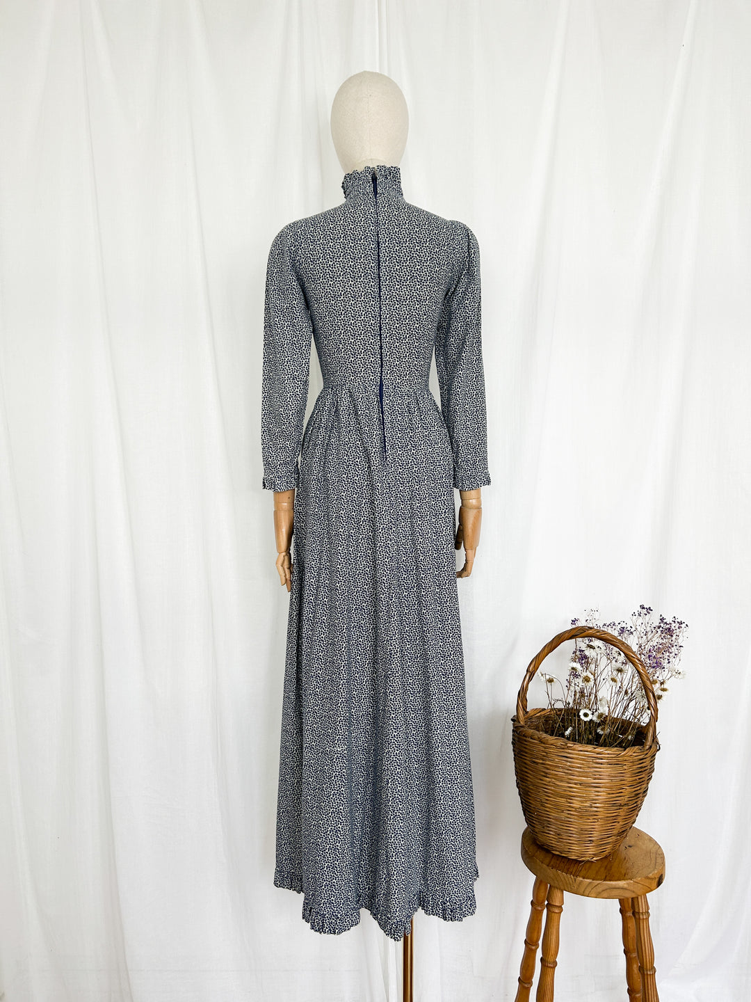 prairie cotton dress Timeless Prairie Dress in Lush Green with Rustic Charm