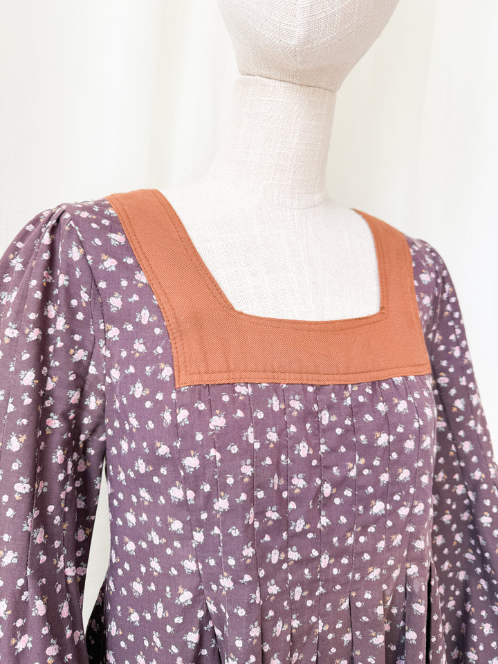 Incredible Rare 1970s Jeff Banks Cotton Smock Mini Dress