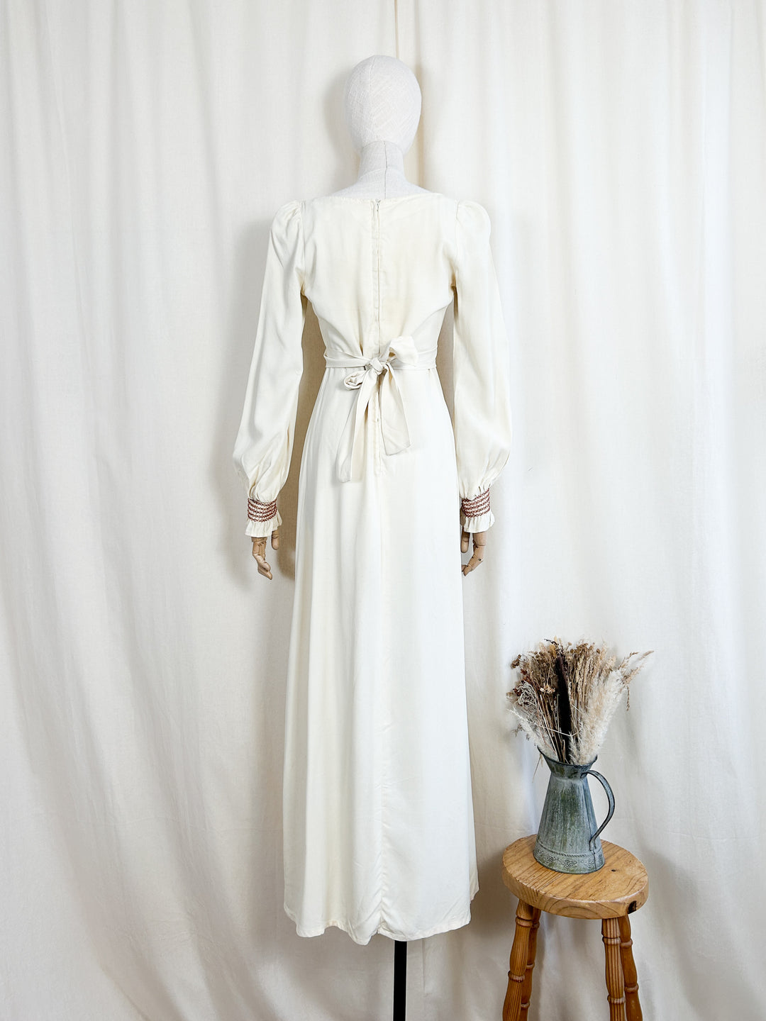 The Lille ~ dreamy rare 70s crepe maxi dress by Zanie