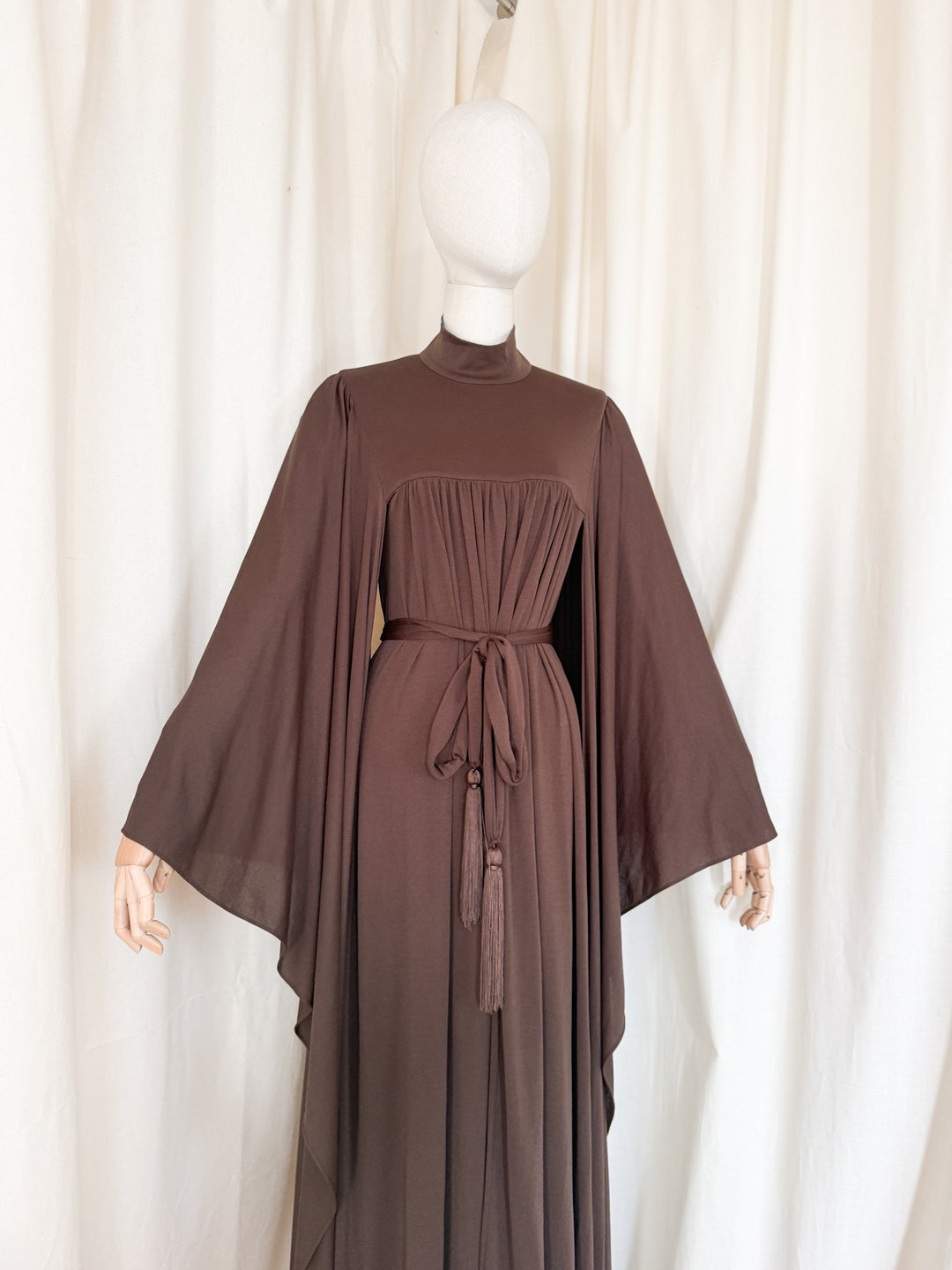 Divine Holy Grail Rare Gina Fratini 1970s Kaftan Dress