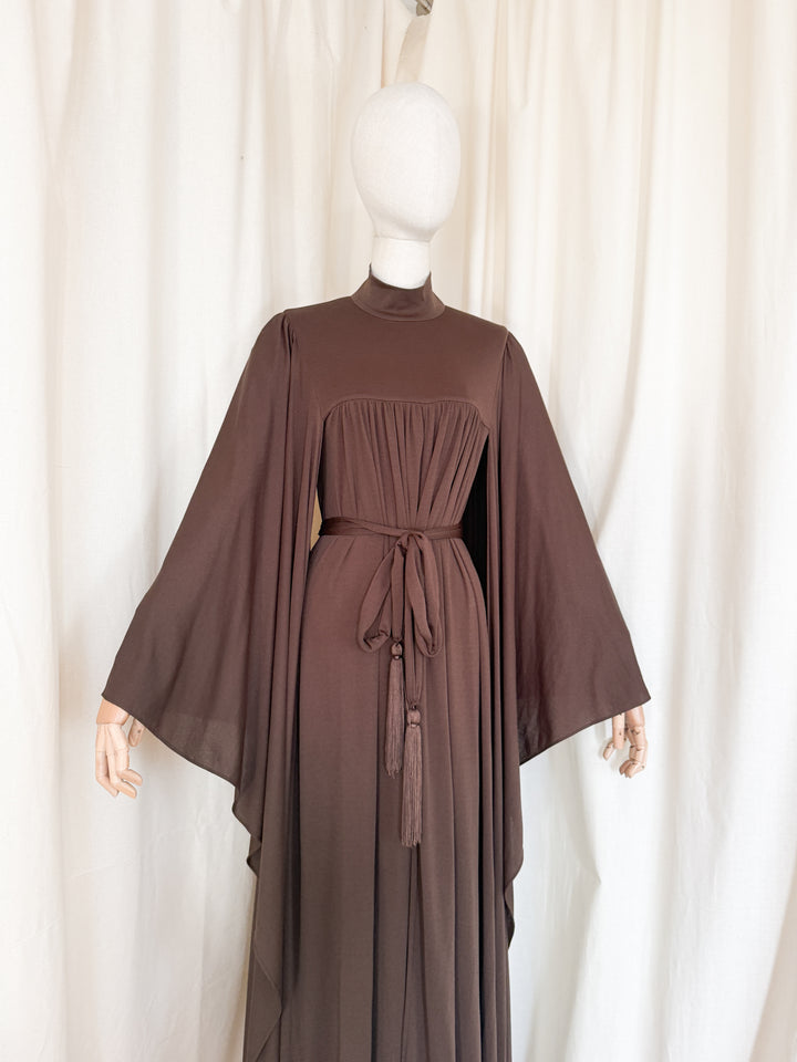Divine Holy Grail Rare Gina Fratini 1970s Kaftan Dress
