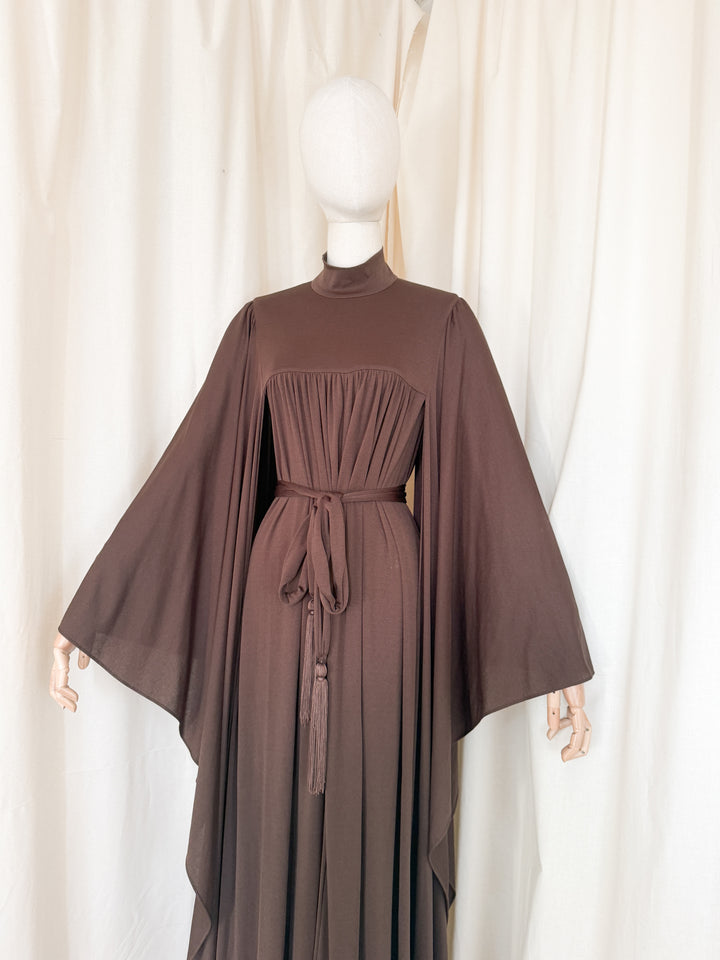 Divine Holy Grail Rare Gina Fratini 1970s Kaftan Dress