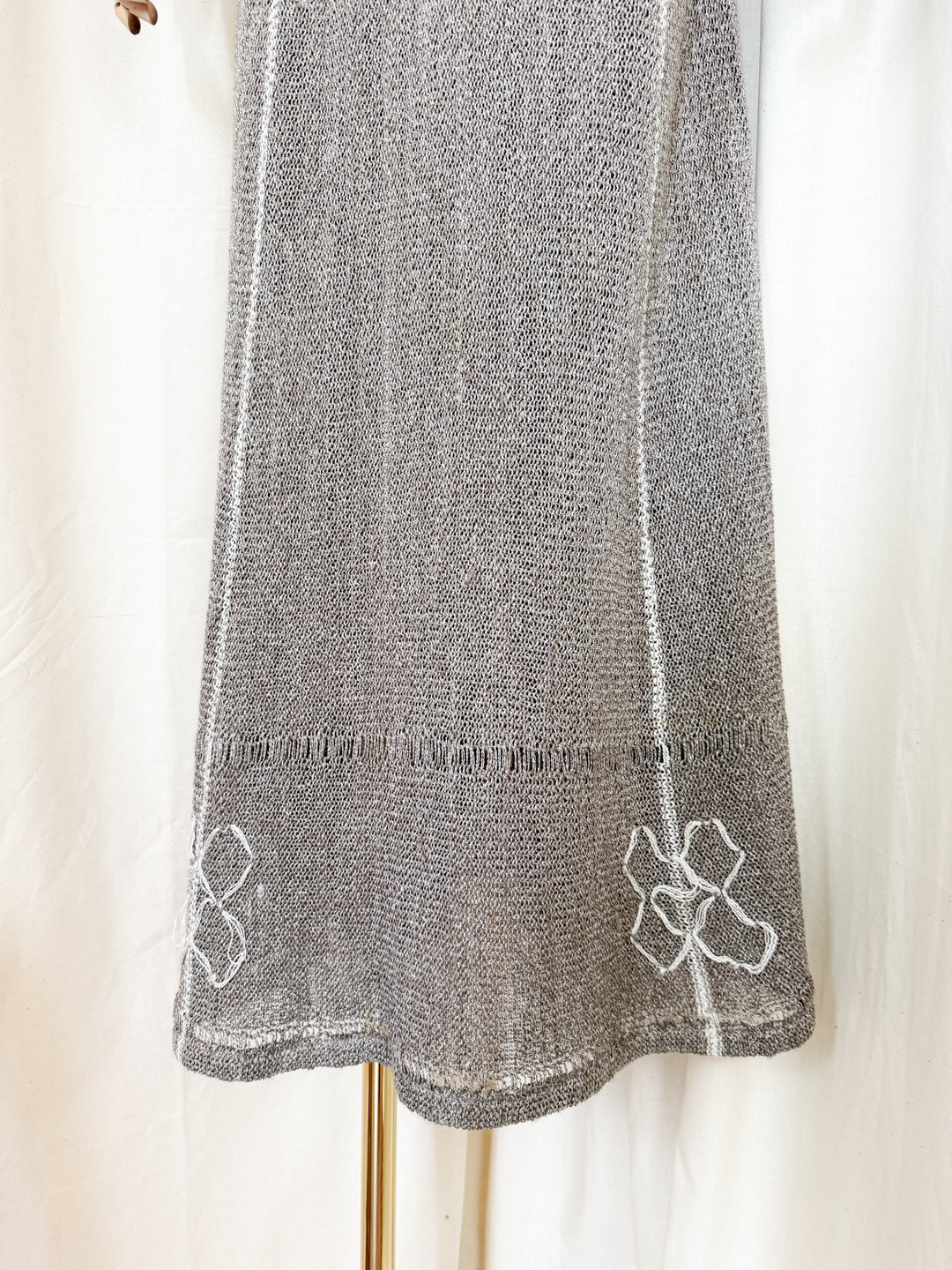 Divine Holy Grail Rare 1970s Mary Farrin Knit Maxi Dress